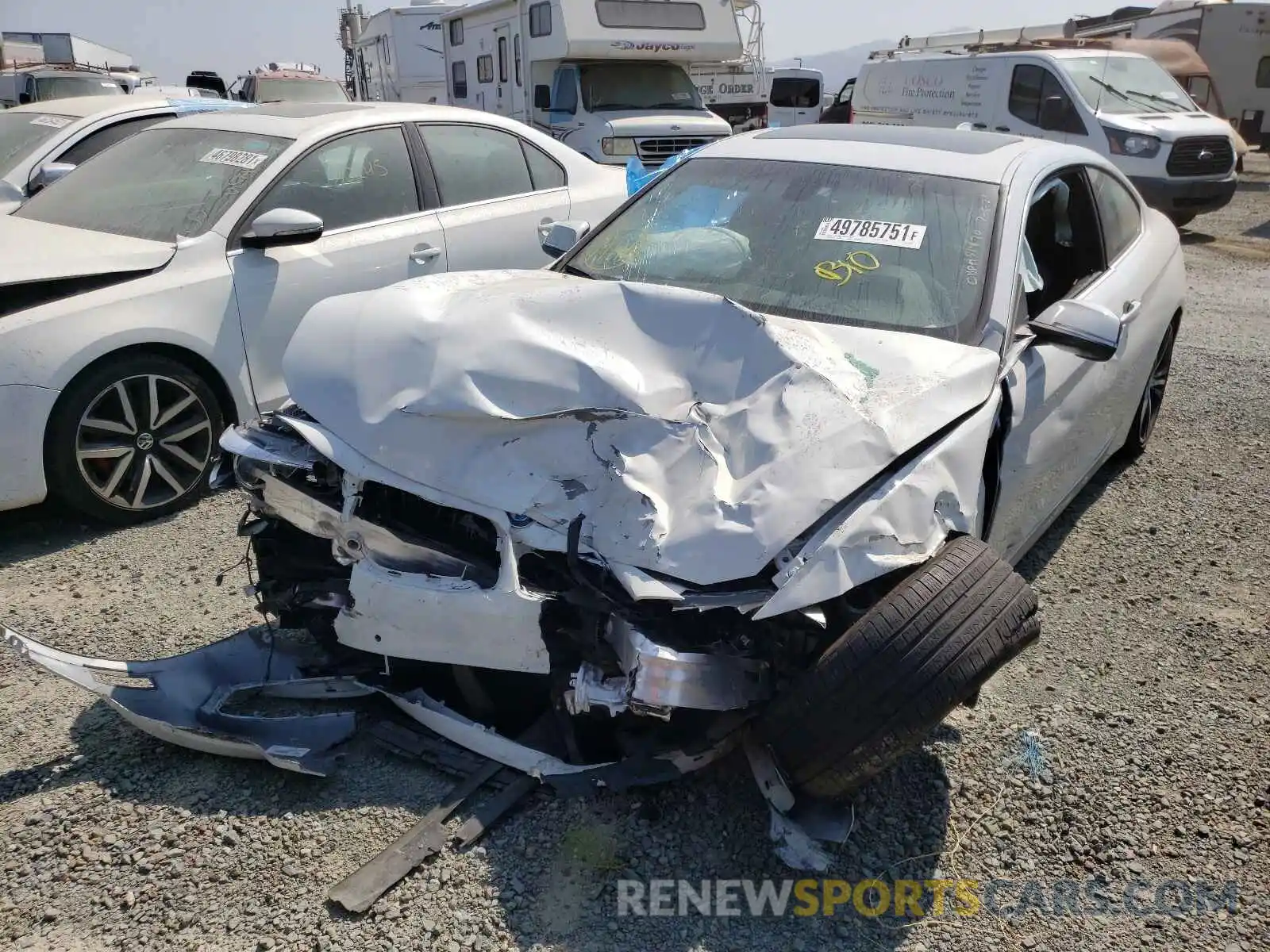 2 Photograph of a damaged car WBA4W3C55KAF92887 BMW 4 SERIES 2019