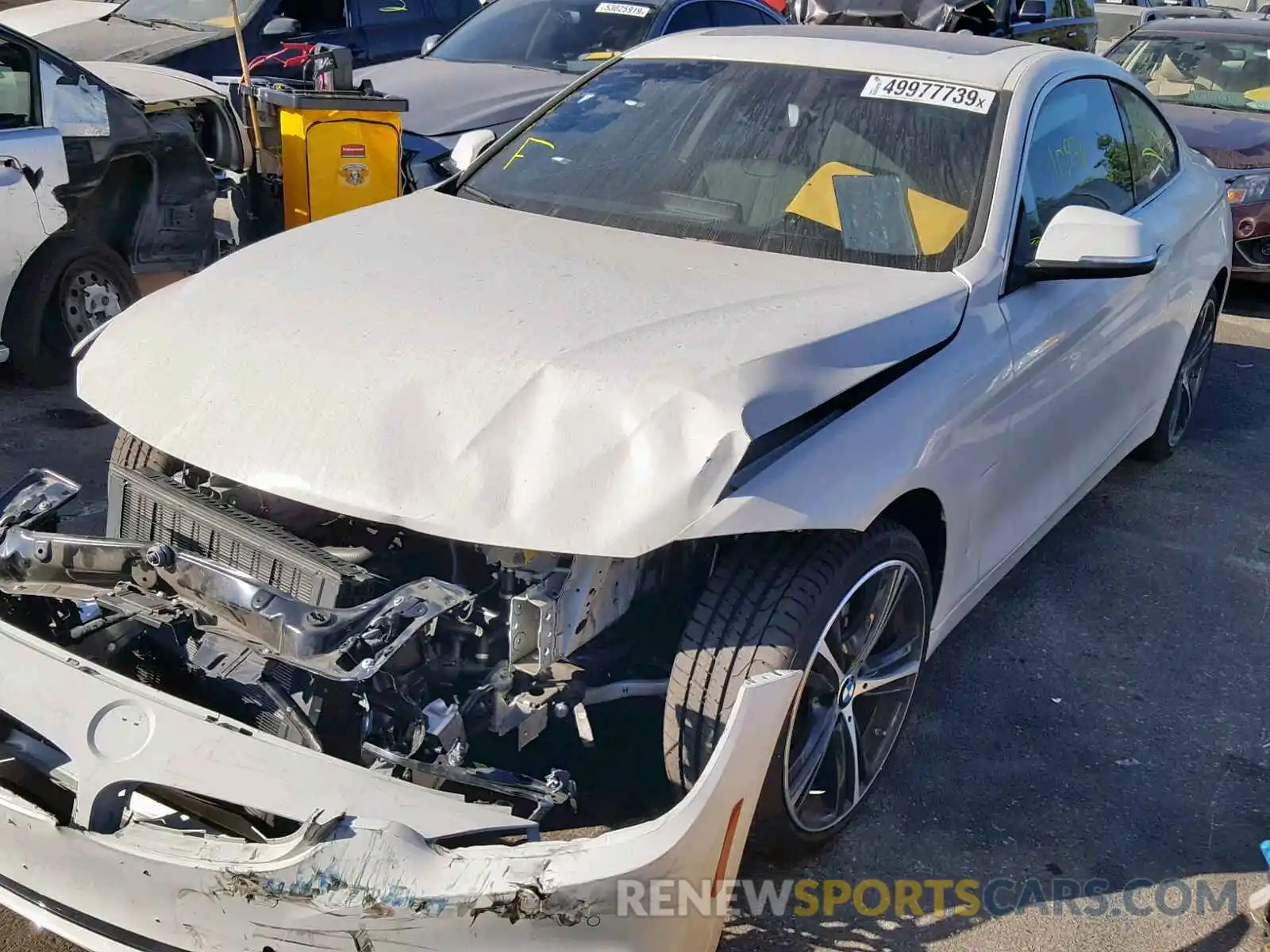 2 Photograph of a damaged car WBA4W3C56KAF92526 BMW 4 SERIES 2019