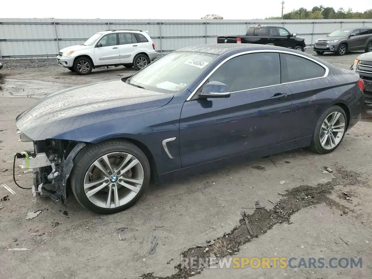 1 Photograph of a damaged car WBA4W3C56KAF92901 BMW 4 SERIES 2019