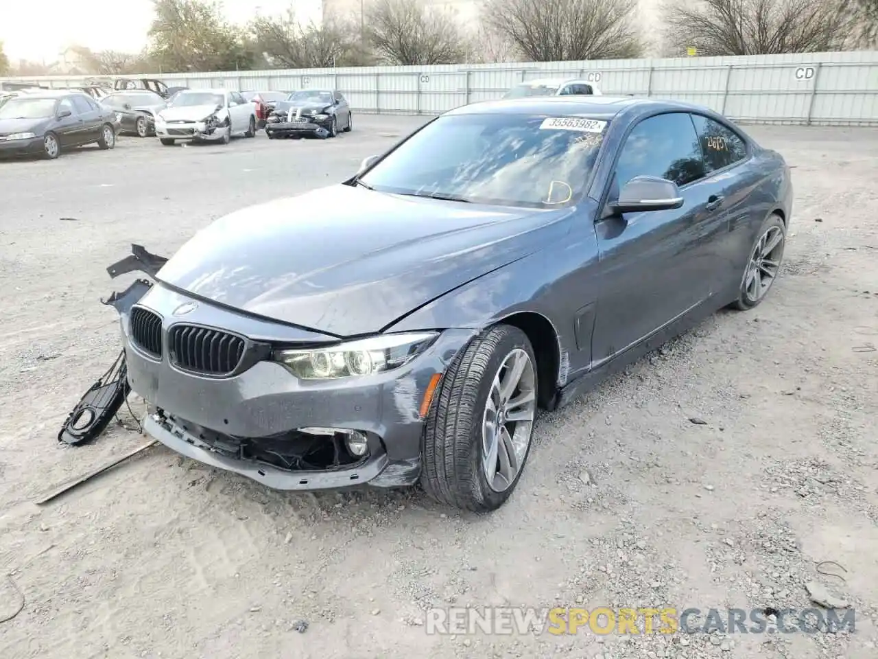 2 Photograph of a damaged car WBA4W3C57KAF92812 BMW 4 SERIES 2019