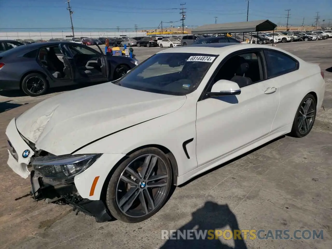 1 Photograph of a damaged car WBA4W3C57KAF93393 BMW 4 SERIES 2019