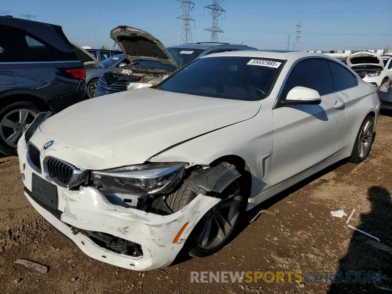 1 Photograph of a damaged car WBA4W3C59KAF92651 BMW 4 SERIES 2019