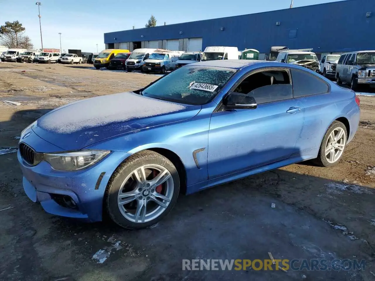 1 Photograph of a damaged car WBA4W5C5XKAE43838 BMW 4 SERIES 2019