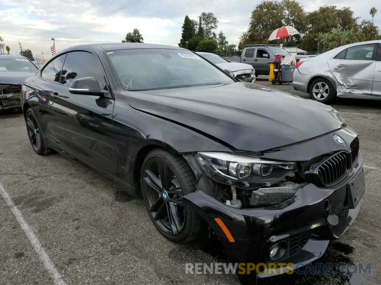 1 Photograph of a damaged car WBA4W7C53KAG52415 BMW 4 SERIES 2019