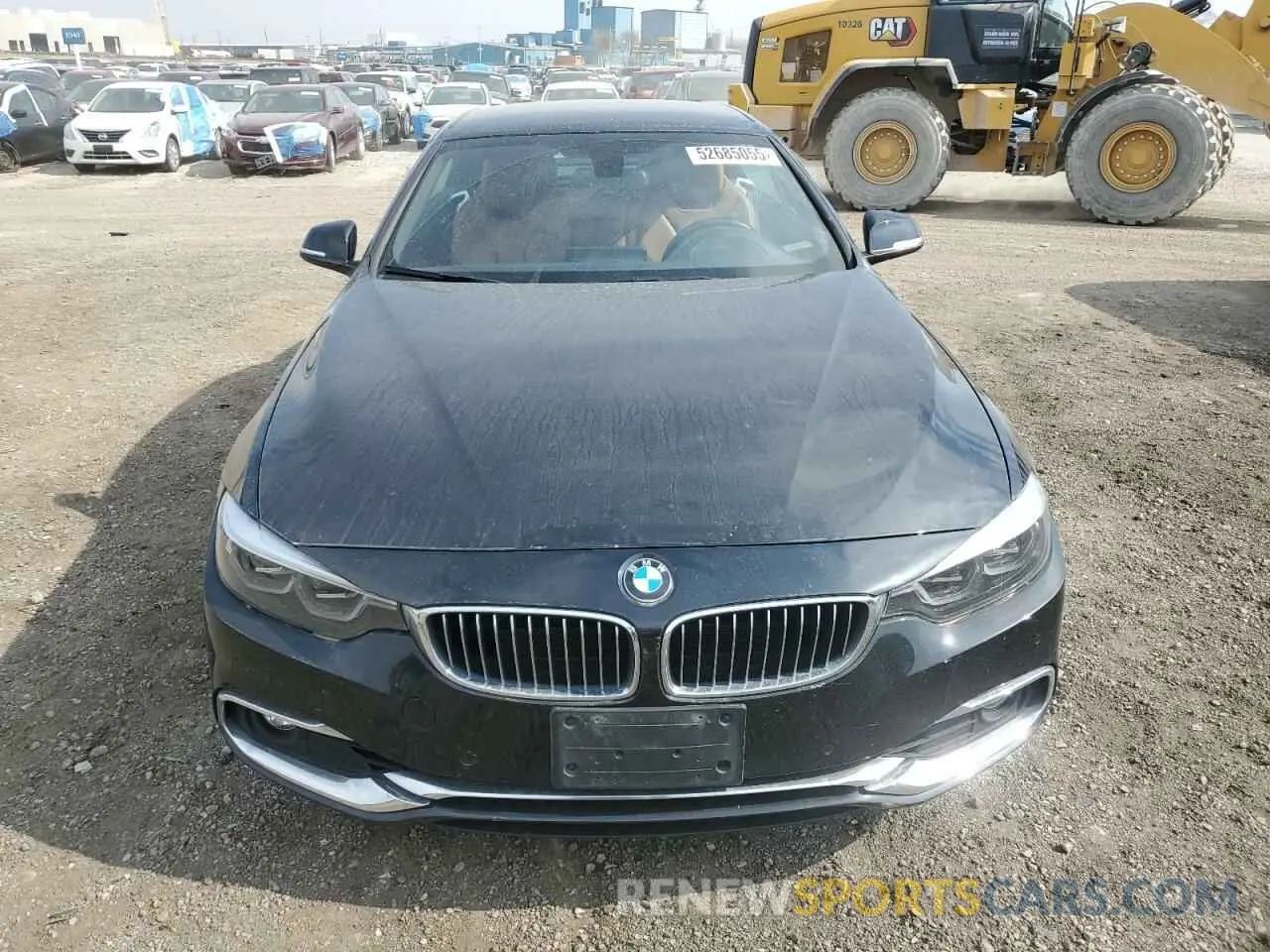 5 Photograph of a damaged car WBA4Z3C51KEF32377 BMW 4 SERIES 2019