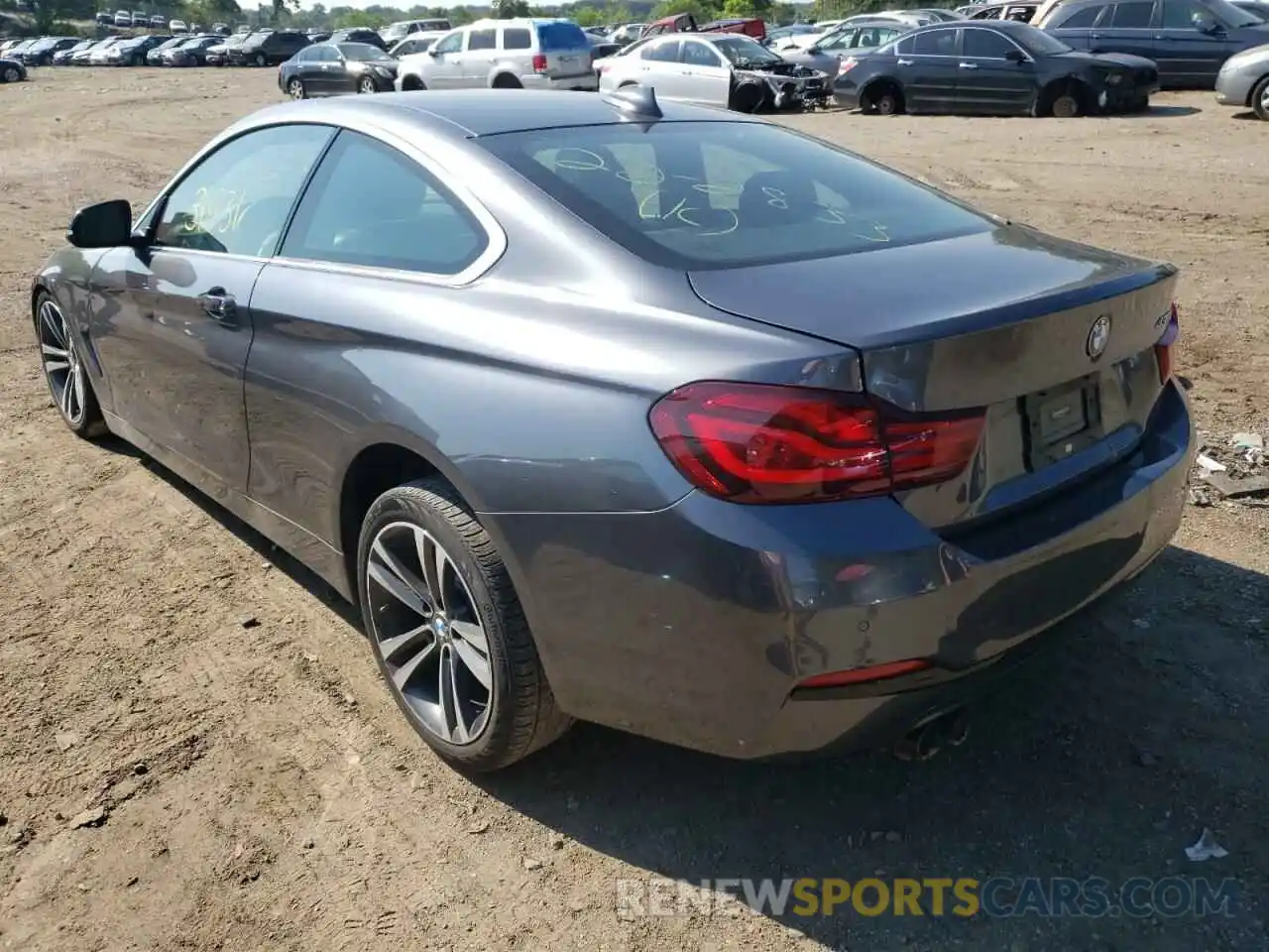 3 Photograph of a damaged car WBA4W3C04LFJ42282 BMW 4 SERIES 2020