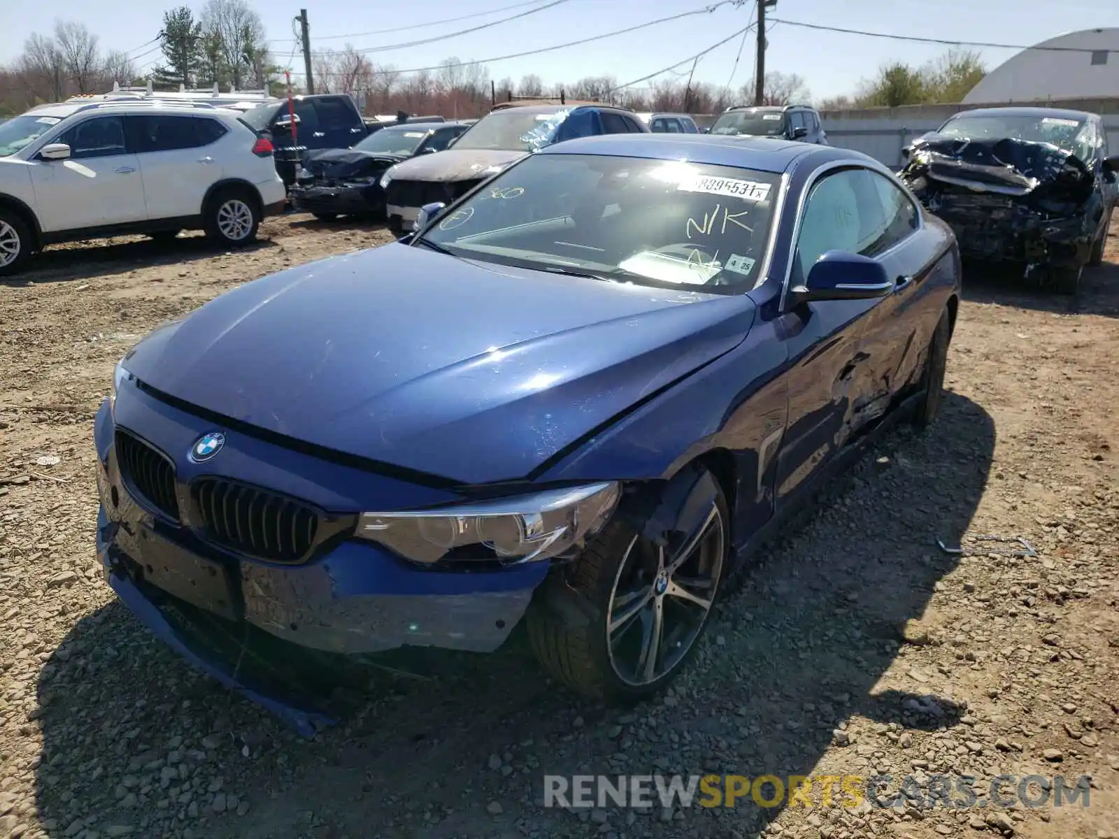 2 Photograph of a damaged car WBA4W5C02LFJ66947 BMW 4 SERIES 2020