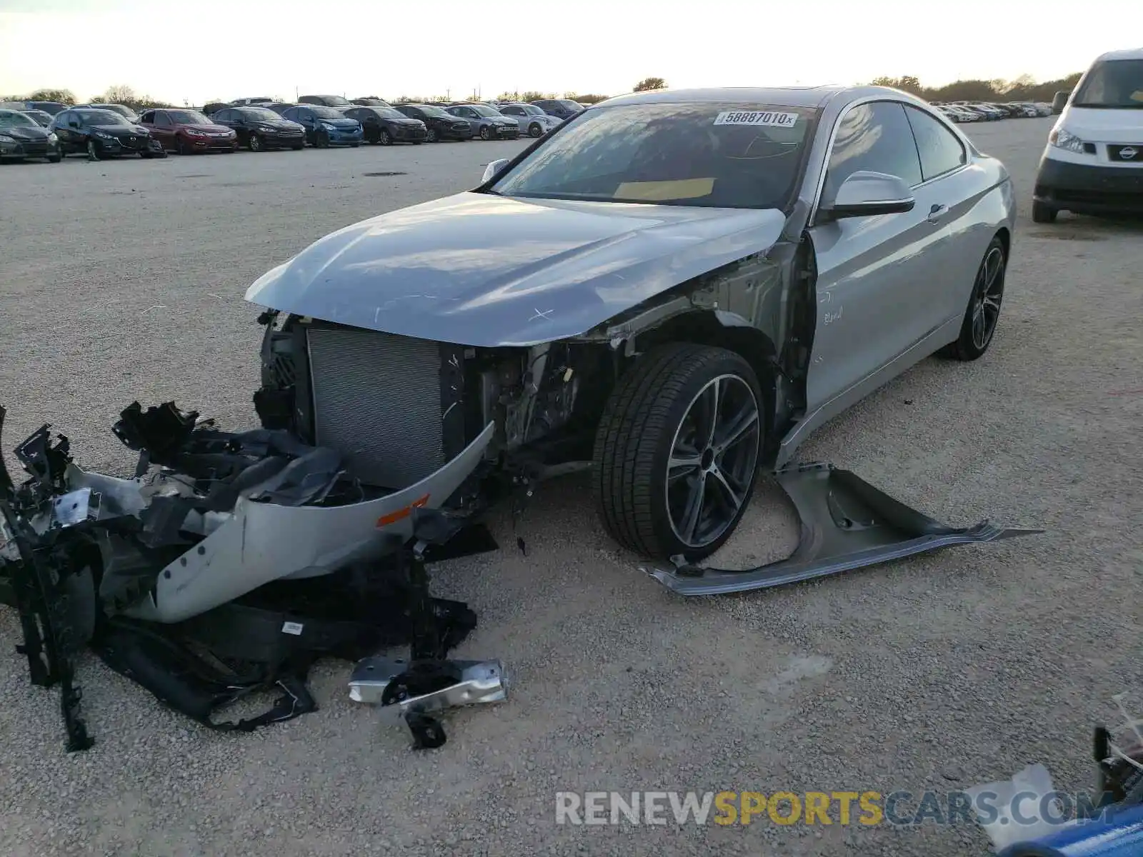 2 Photograph of a damaged car WBA4W7C04LFH14705 BMW 4 SERIES 2020