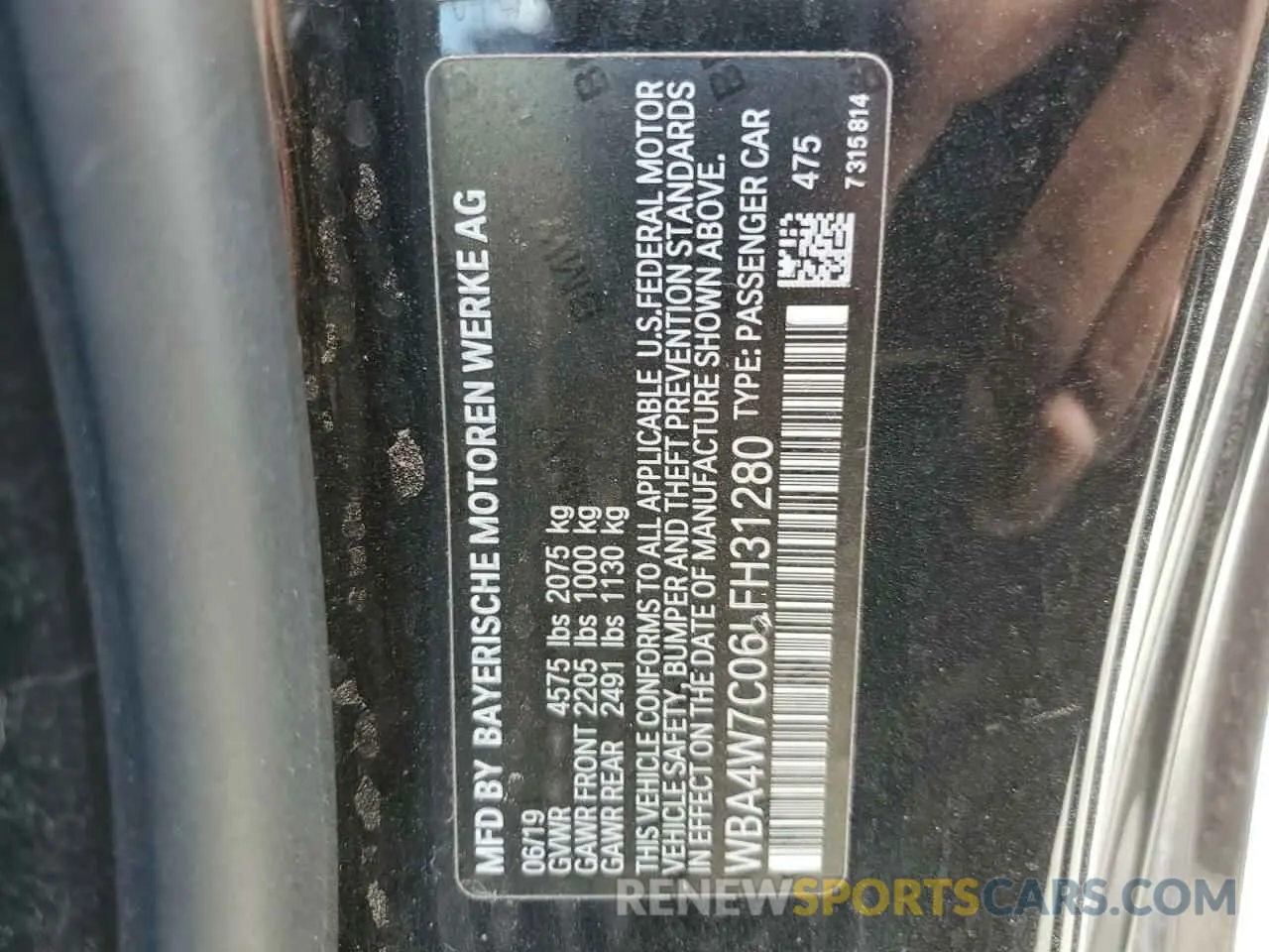 12 Photograph of a damaged car WBA4W7C06LFH31280 BMW 4 SERIES 2020