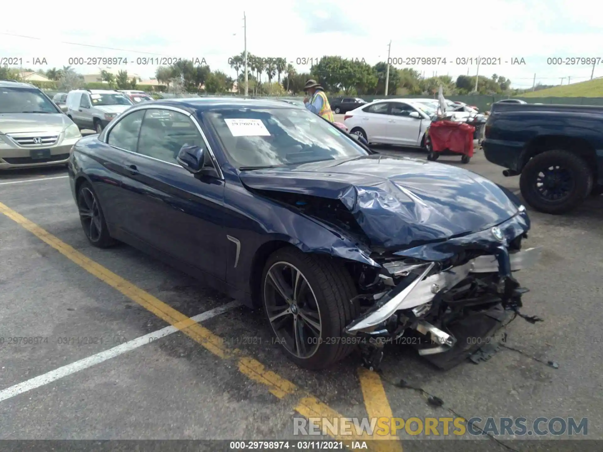 1 Photograph of a damaged car WBA4Z1C04L5N23874 BMW 4 SERIES 2020