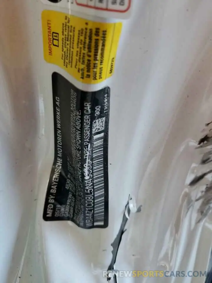 12 Photograph of a damaged car WBA4Z1C08L5N49393 BMW 4 SERIES 2020