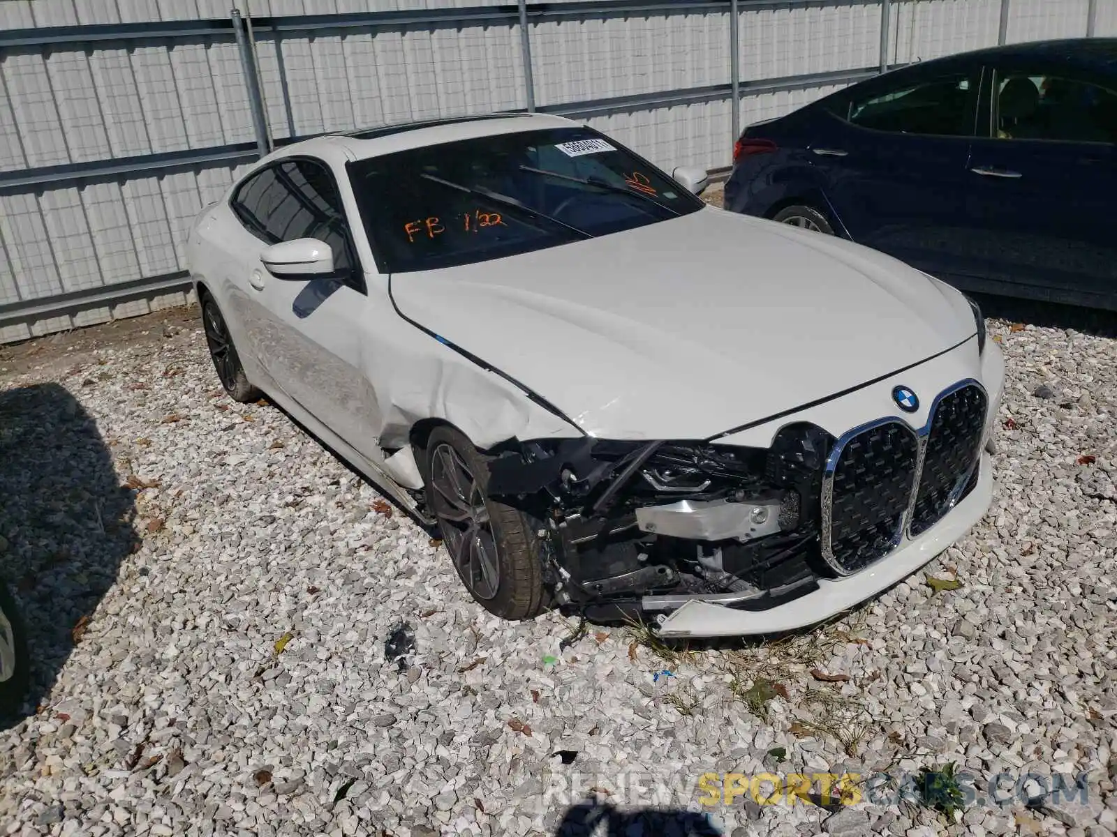 1 Photograph of a damaged car WBA53AP00MCG04144 BMW 4 SERIES 2021