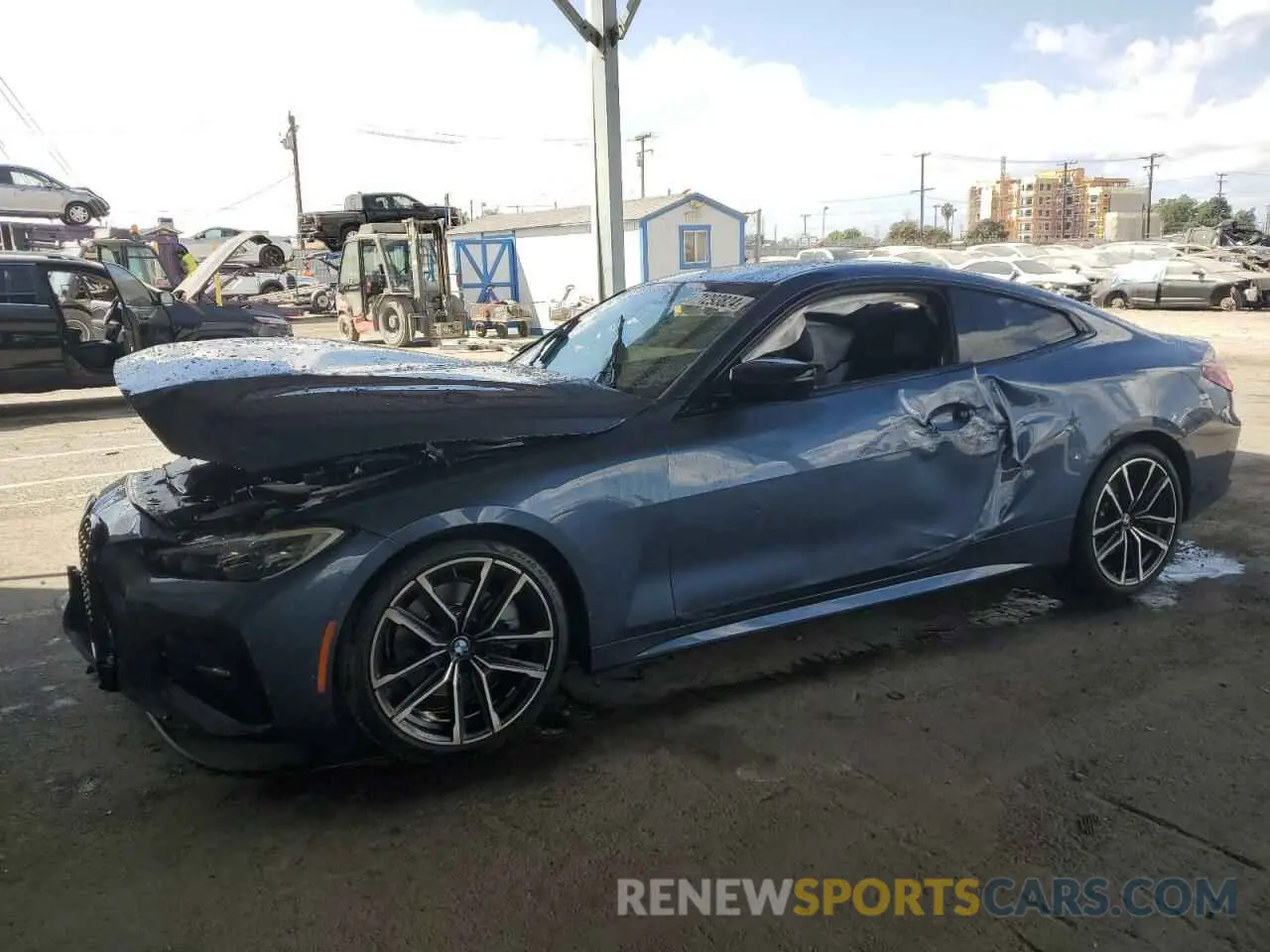 1 Photograph of a damaged car WBA53AP02MCG84367 BMW 4 SERIES 2021