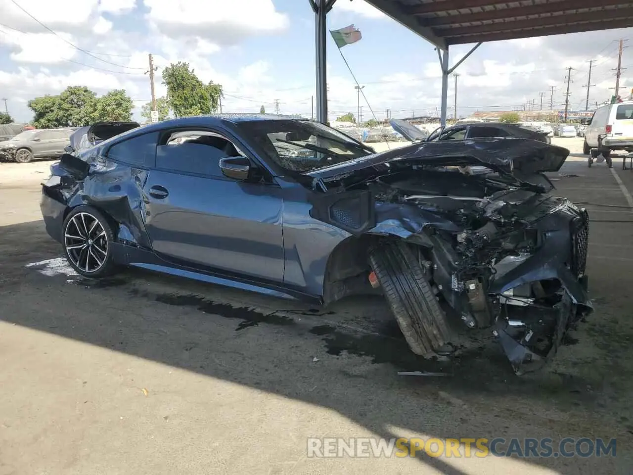 4 Photograph of a damaged car WBA53AP02MCG84367 BMW 4 SERIES 2021