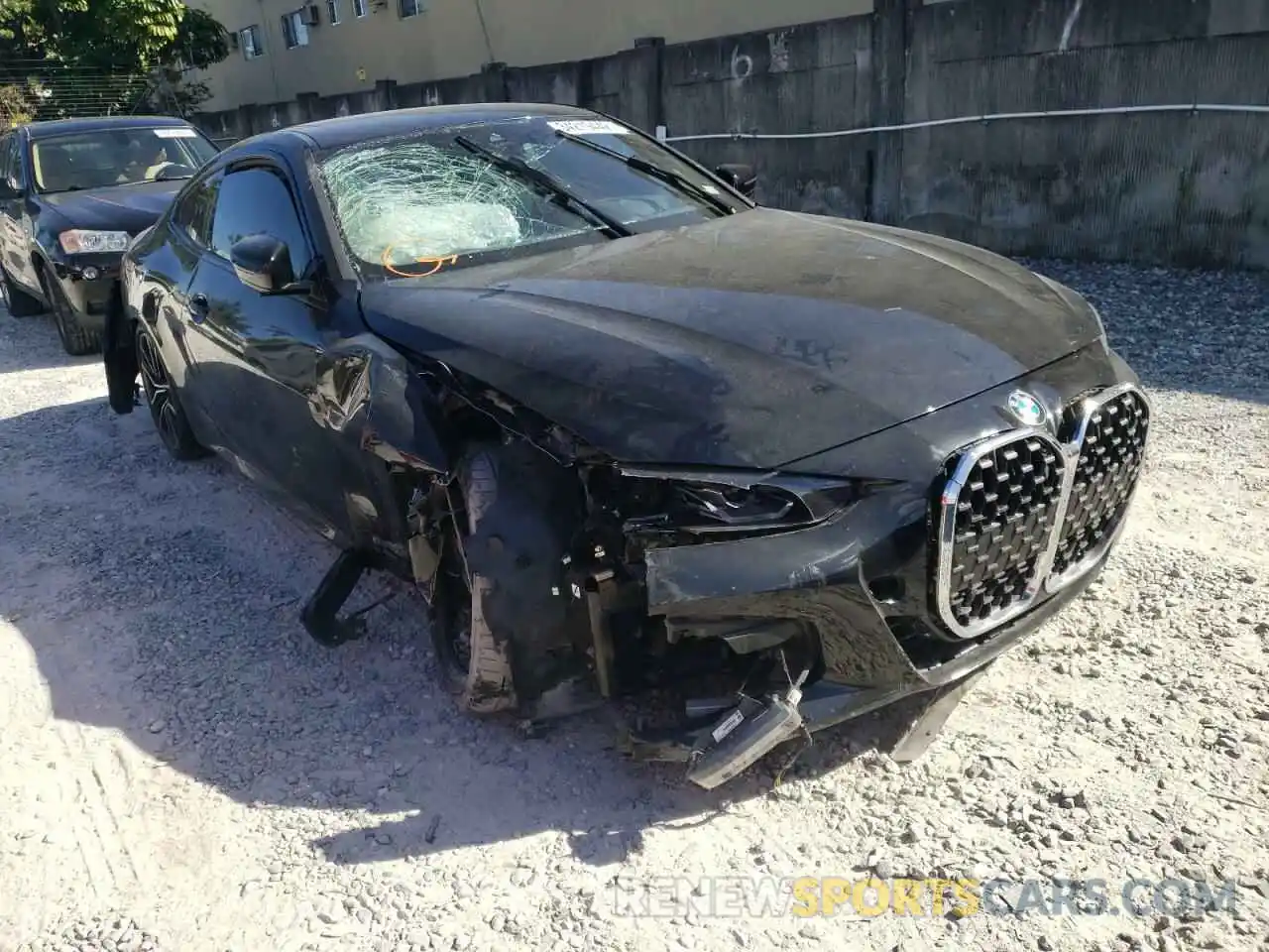 1 Photograph of a damaged car WBA53AP04MCG33498 BMW 4 SERIES 2021