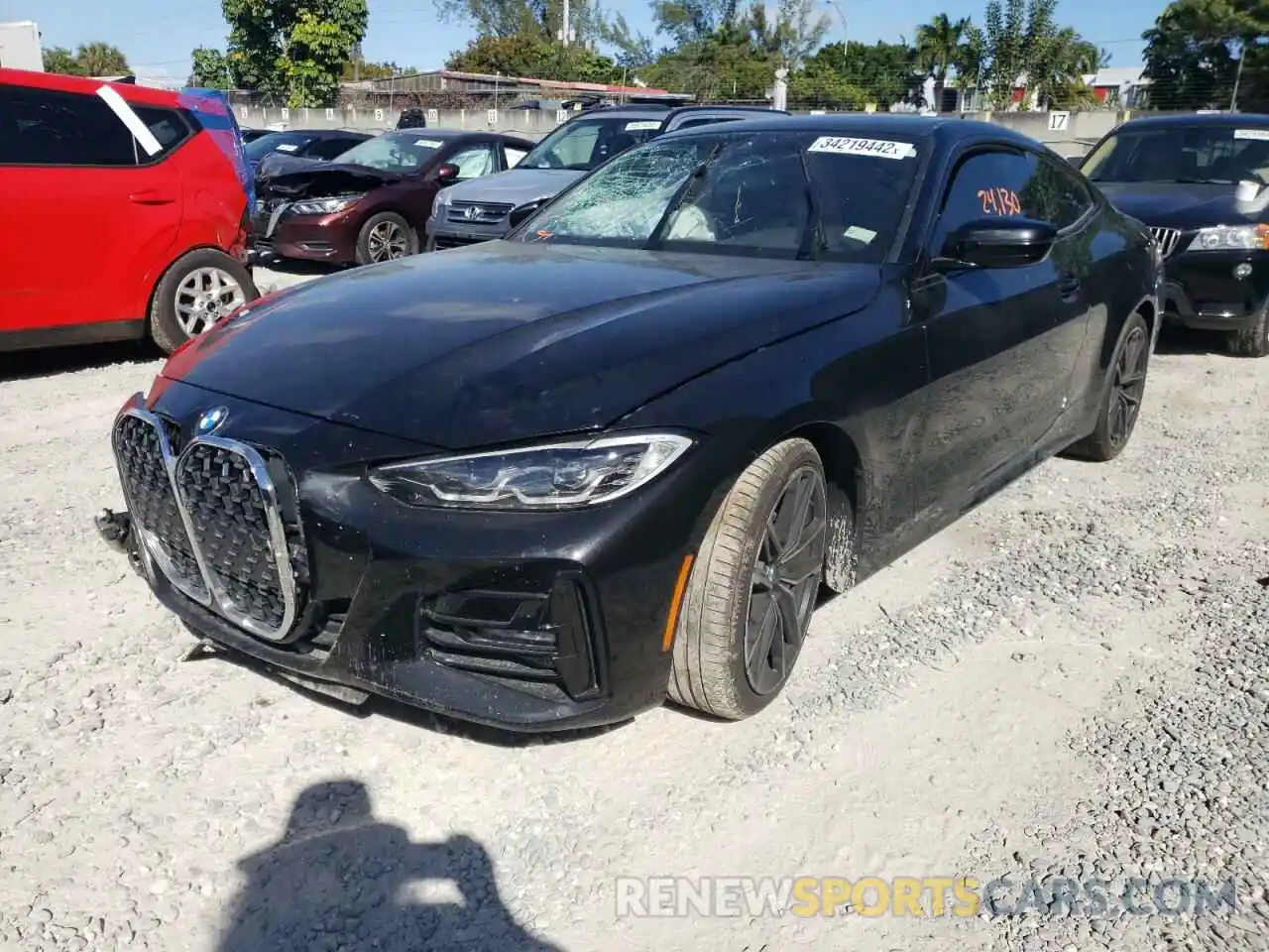 2 Photograph of a damaged car WBA53AP04MCG33498 BMW 4 SERIES 2021