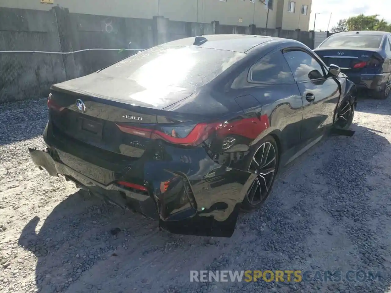 4 Photograph of a damaged car WBA53AP04MCG33498 BMW 4 SERIES 2021