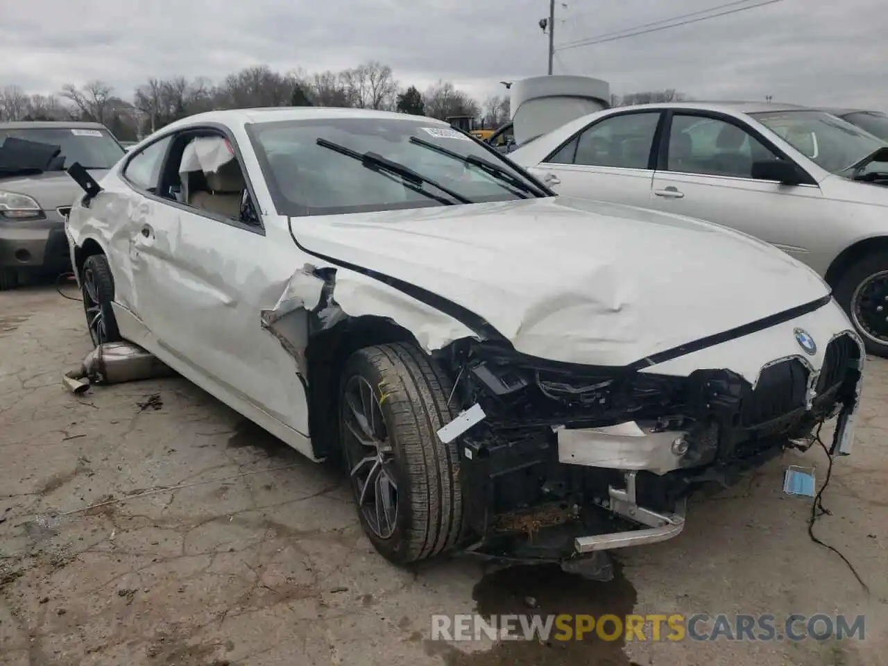 1 Photograph of a damaged car WBA53AP0XMCF69404 BMW 4 SERIES 2021