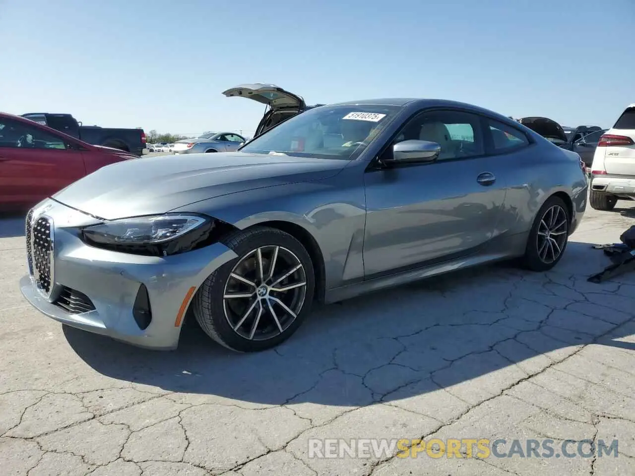 1 Photograph of a damaged car WBA73AP00MCG01365 BMW 4 SERIES 2021