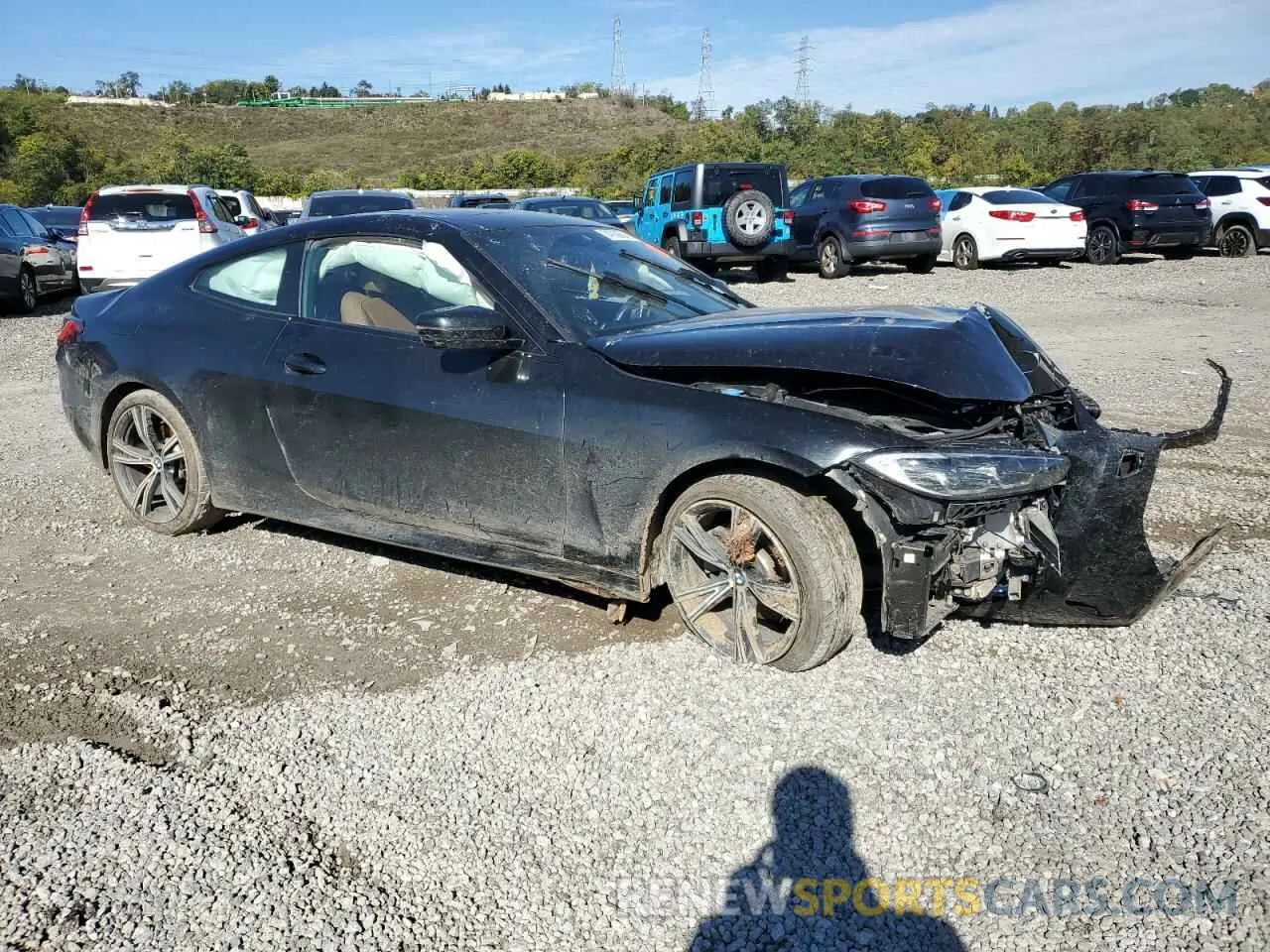 4 Photograph of a damaged car WBA73AP03MCF74596 BMW 4 SERIES 2021