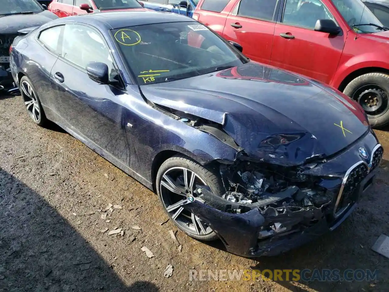 1 Photograph of a damaged car WBA73AP05MCF57573 BMW 4 SERIES 2021