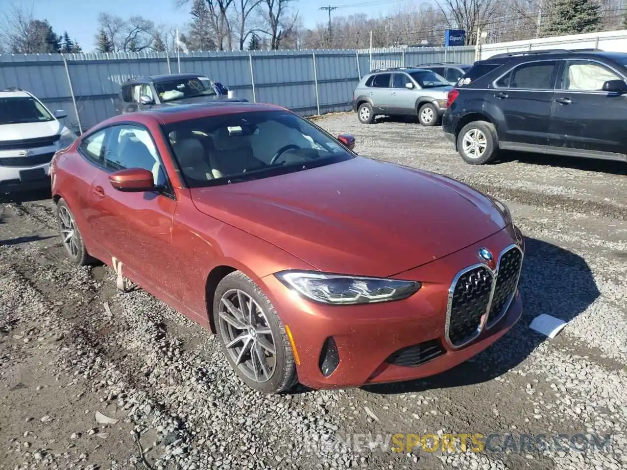 1 Photograph of a damaged car WBA73AP06MCG50974 BMW 4 SERIES 2021