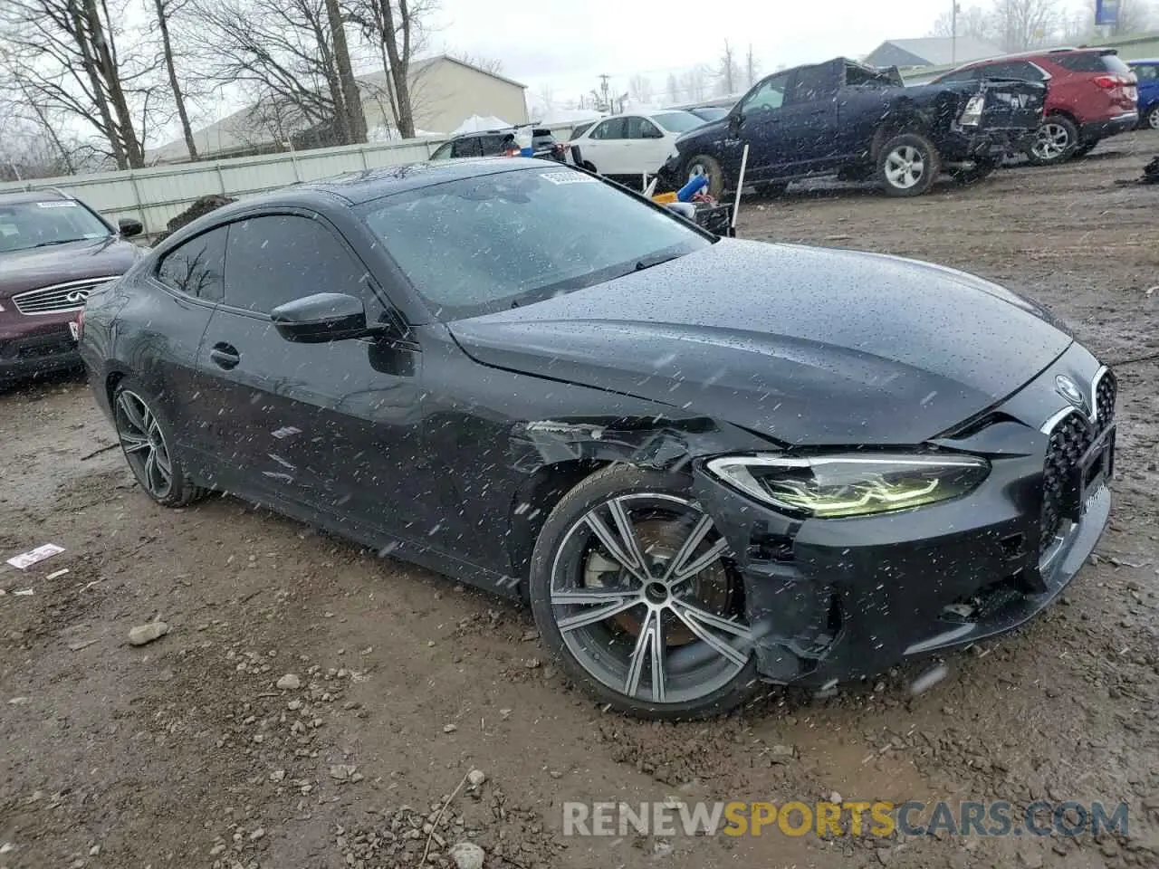 4 Photograph of a damaged car WBA73AP08MCF20694 BMW 4 SERIES 2021