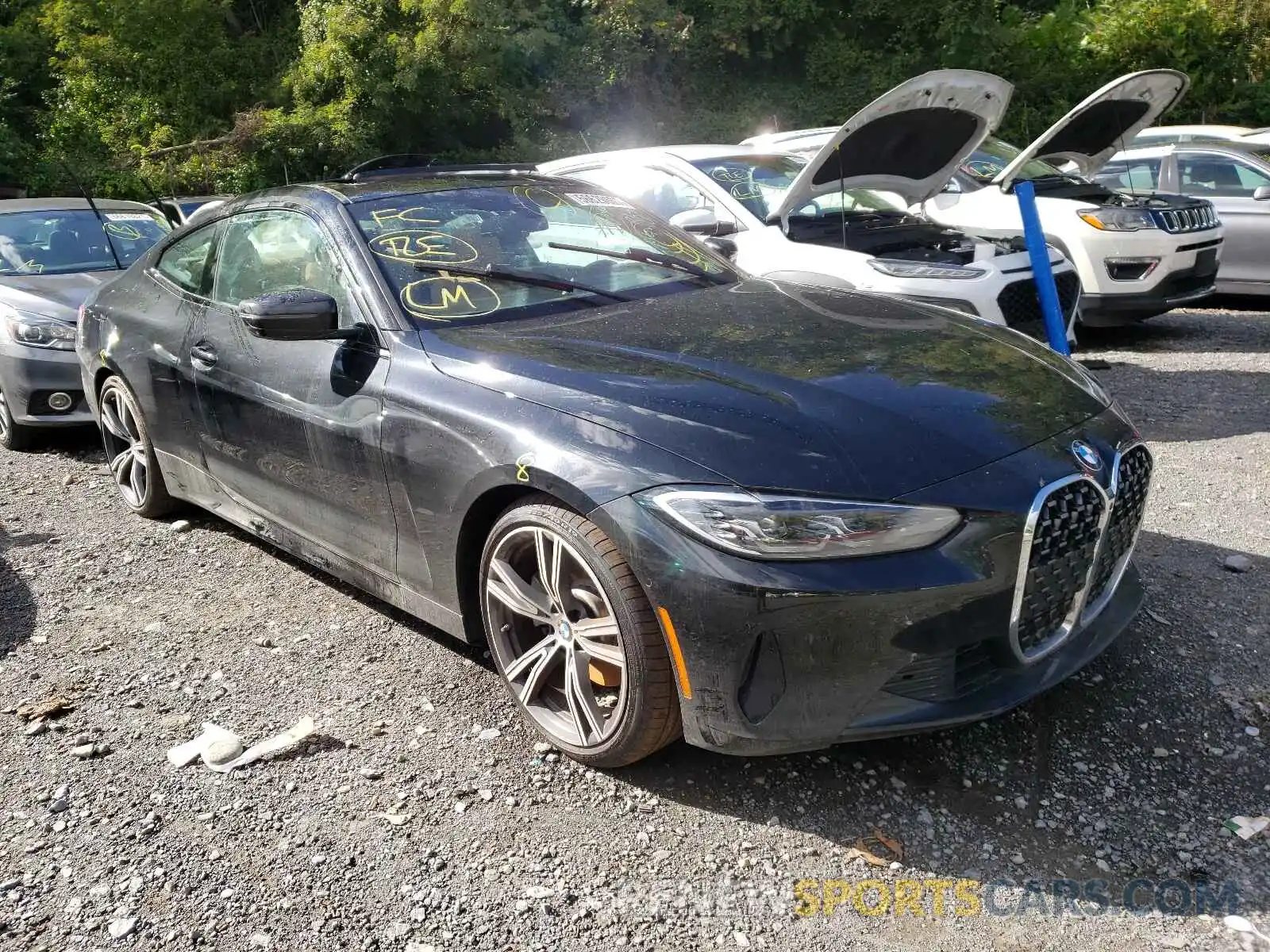 1 Photograph of a damaged car WBA73AP09MCH00735 BMW 4 SERIES 2021