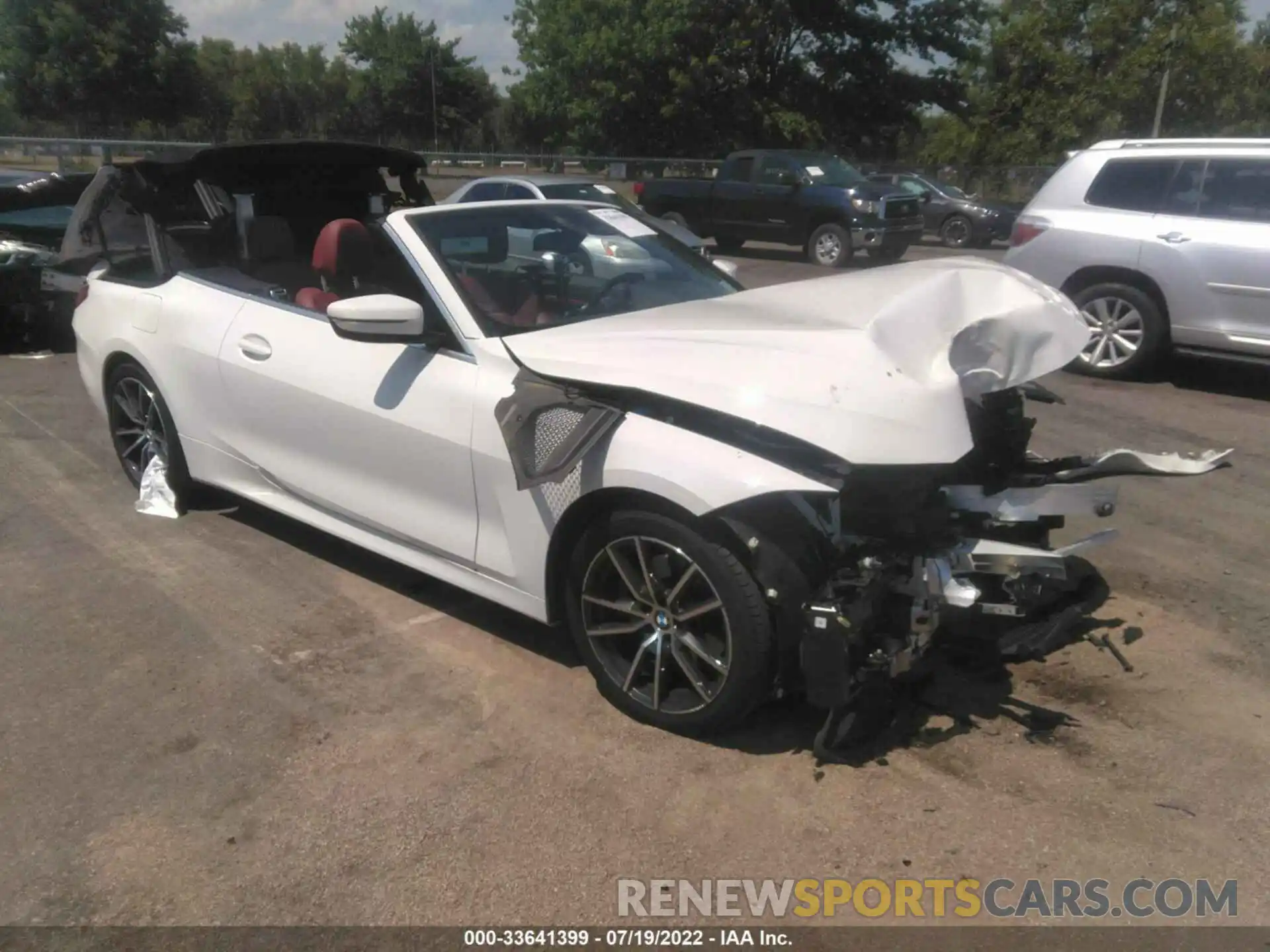 1 Photograph of a damaged car WBA43AT02NCH71267 BMW 4 SERIES 2022