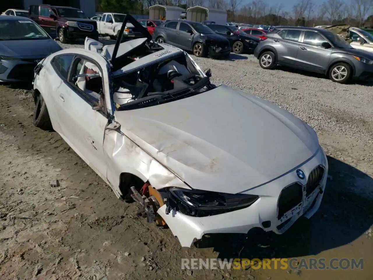 1 Photograph of a damaged car WBA53AP00NCH80273 BMW 4 SERIES 2022