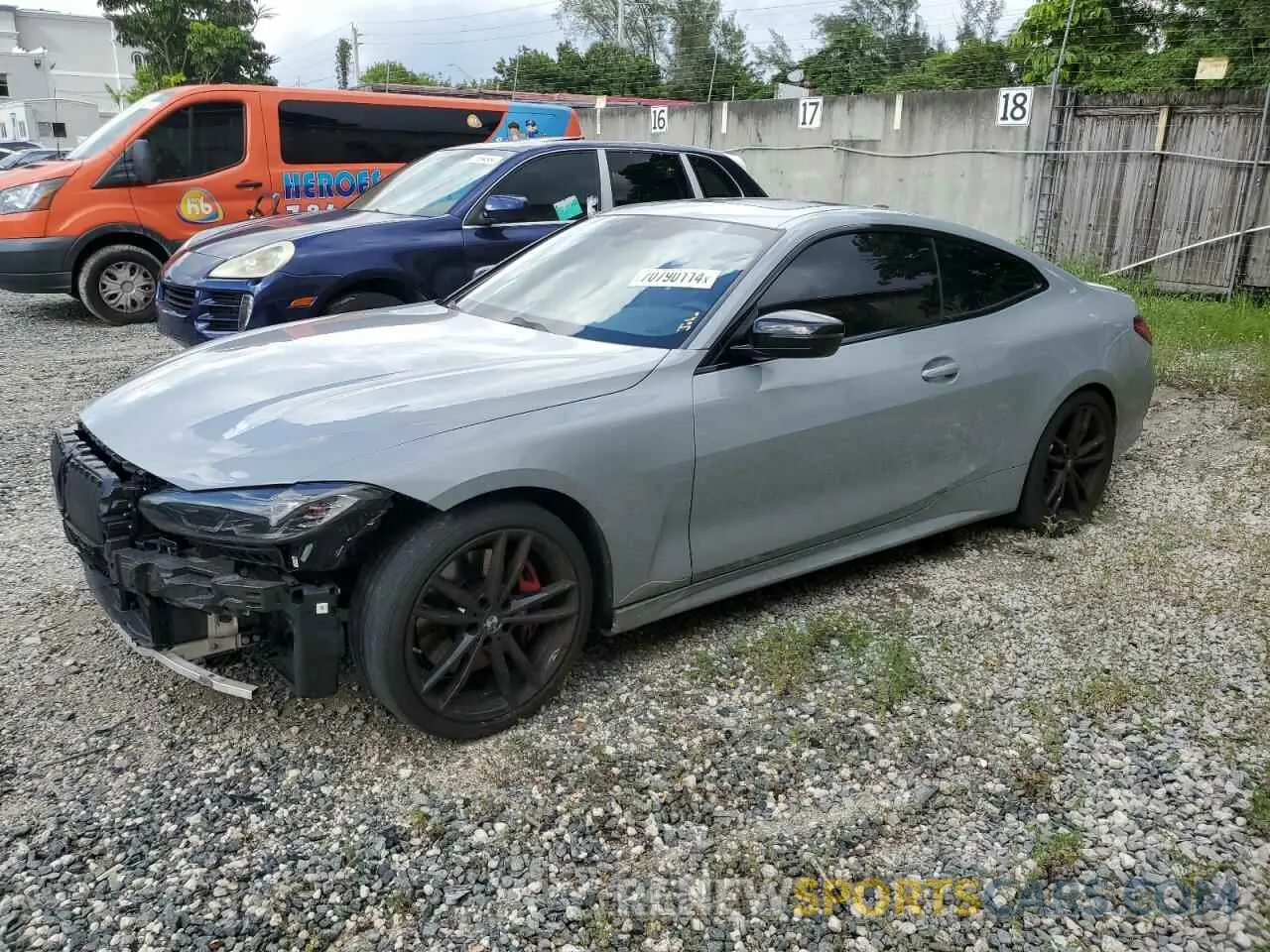 1 Photograph of a damaged car WBA53AP05NCJ51864 BMW 4 SERIES 2022