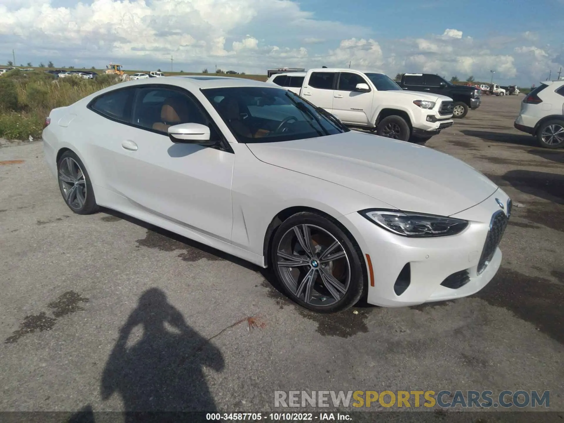 1 Photograph of a damaged car WBA53AP08NCJ61708 BMW 4 SERIES 2022