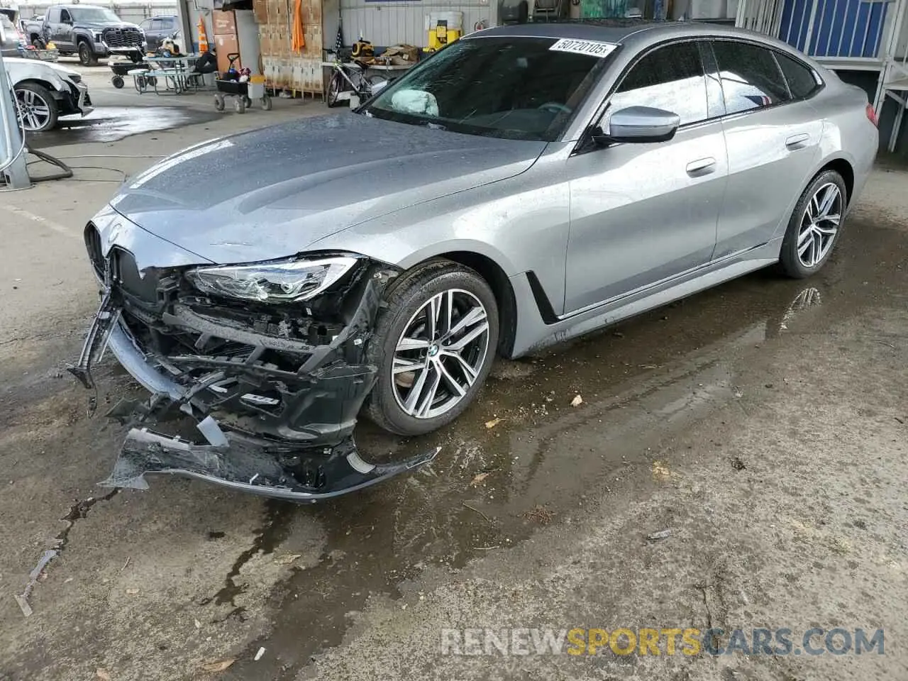 1 Photograph of a damaged car WBA63AV00NFM69588 BMW 4 SERIES 2022