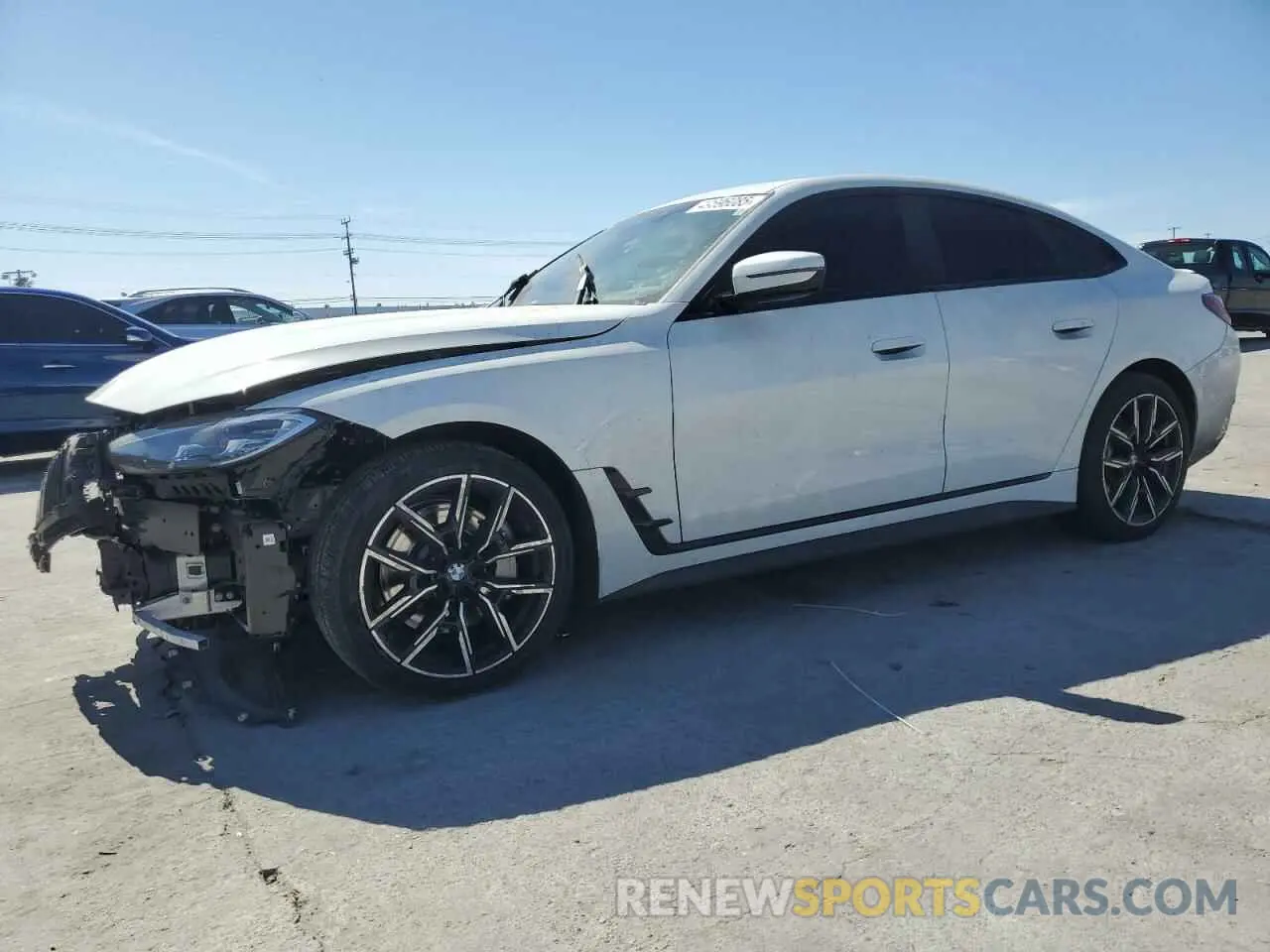 1 Photograph of a damaged car WBA63AV09NFM36850 BMW 4 SERIES 2022