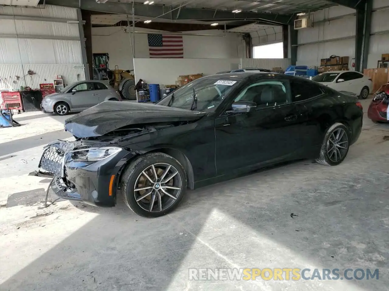1 Photograph of a damaged car WBA73AP06NCH67486 BMW 4 SERIES 2022