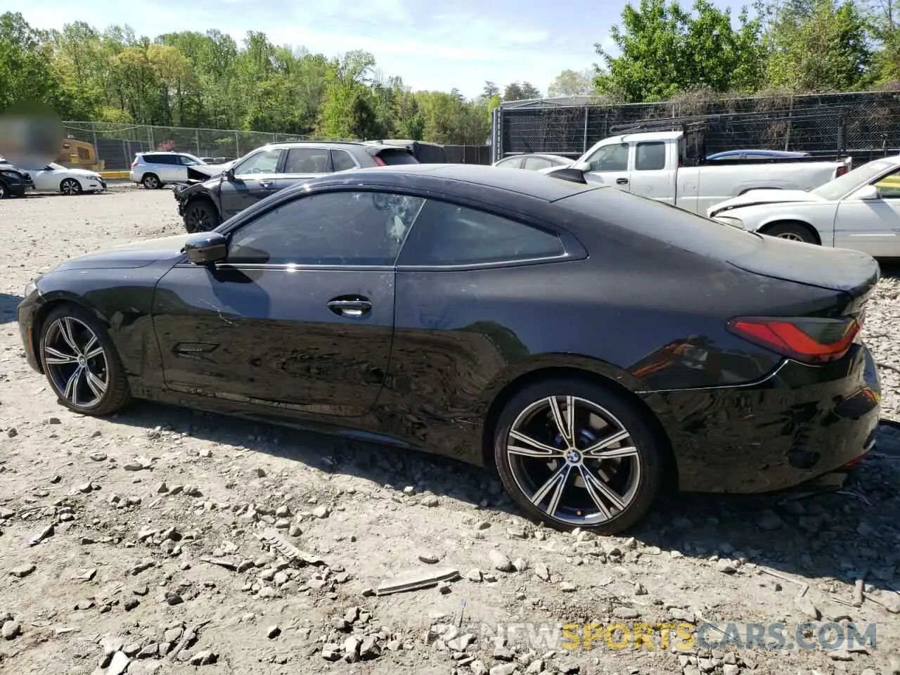 2 Photograph of a damaged car WBA73AP0XNCJ59810 BMW 4 SERIES 2022