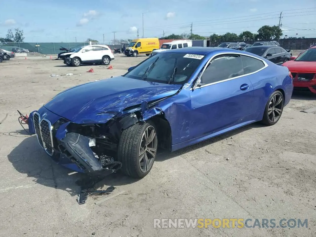 1 Photograph of a damaged car WBA53AP02PCL22461 BMW 4 SERIES 2023