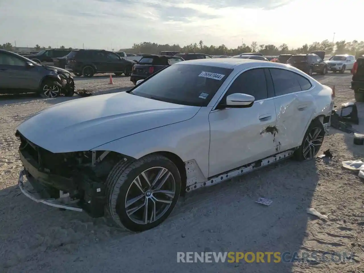 1 Photograph of a damaged car WBA73AV02RFR13340 BMW 4 SERIES 2024