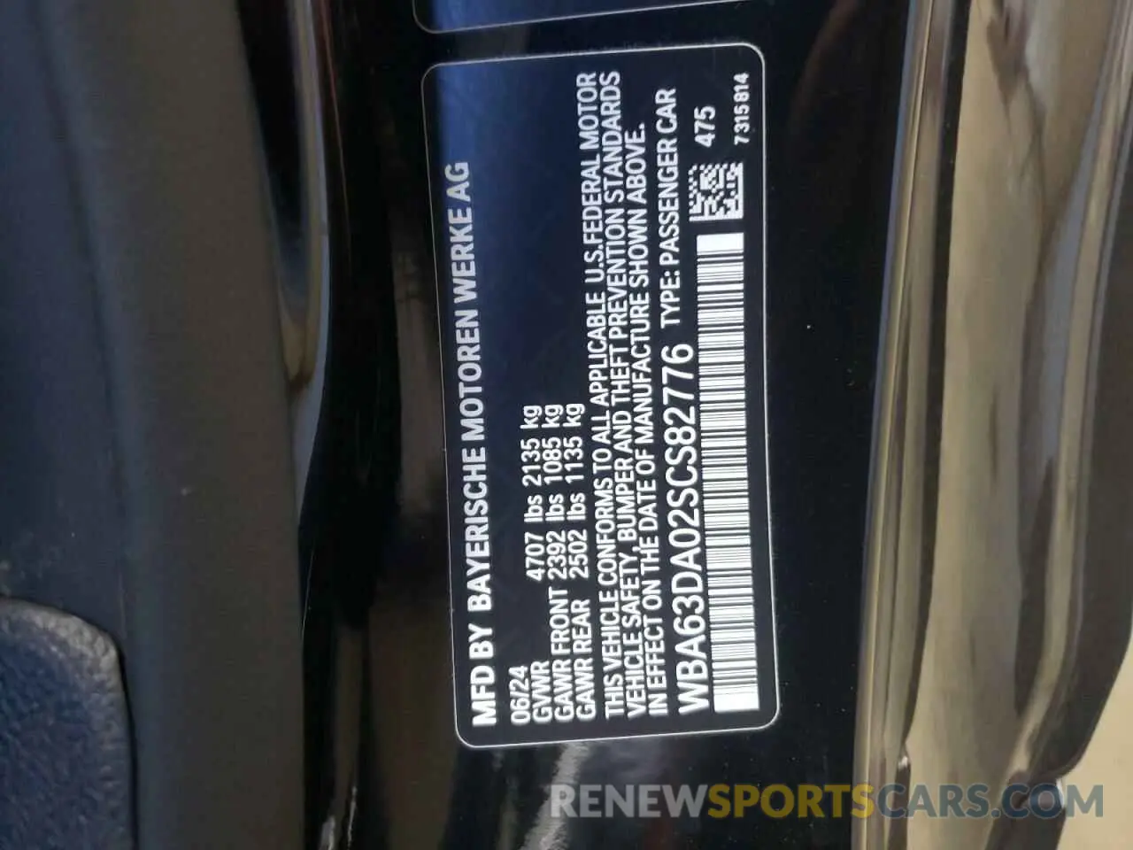 12 Photograph of a damaged car WBA63DA02SCS82776 BMW 4 SERIES 2025