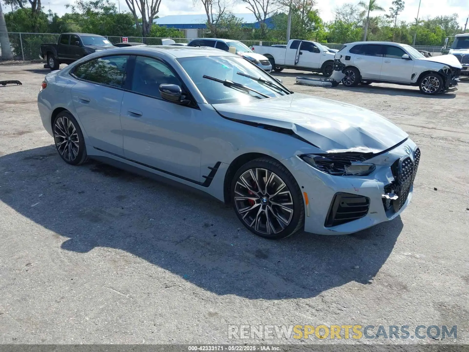 1 Photograph of a damaged car WBA63AV00RFS05812 BMW 4 SERIES GRAN COUPE 2024