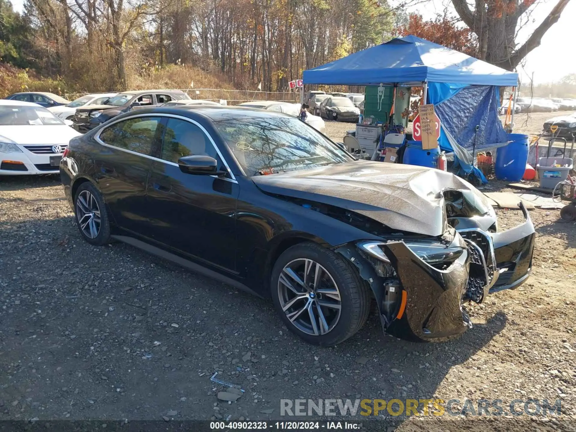 1 Photograph of a damaged car WBA73AV04RFP66163 BMW 4 SERIES GRAN COUPE 2024