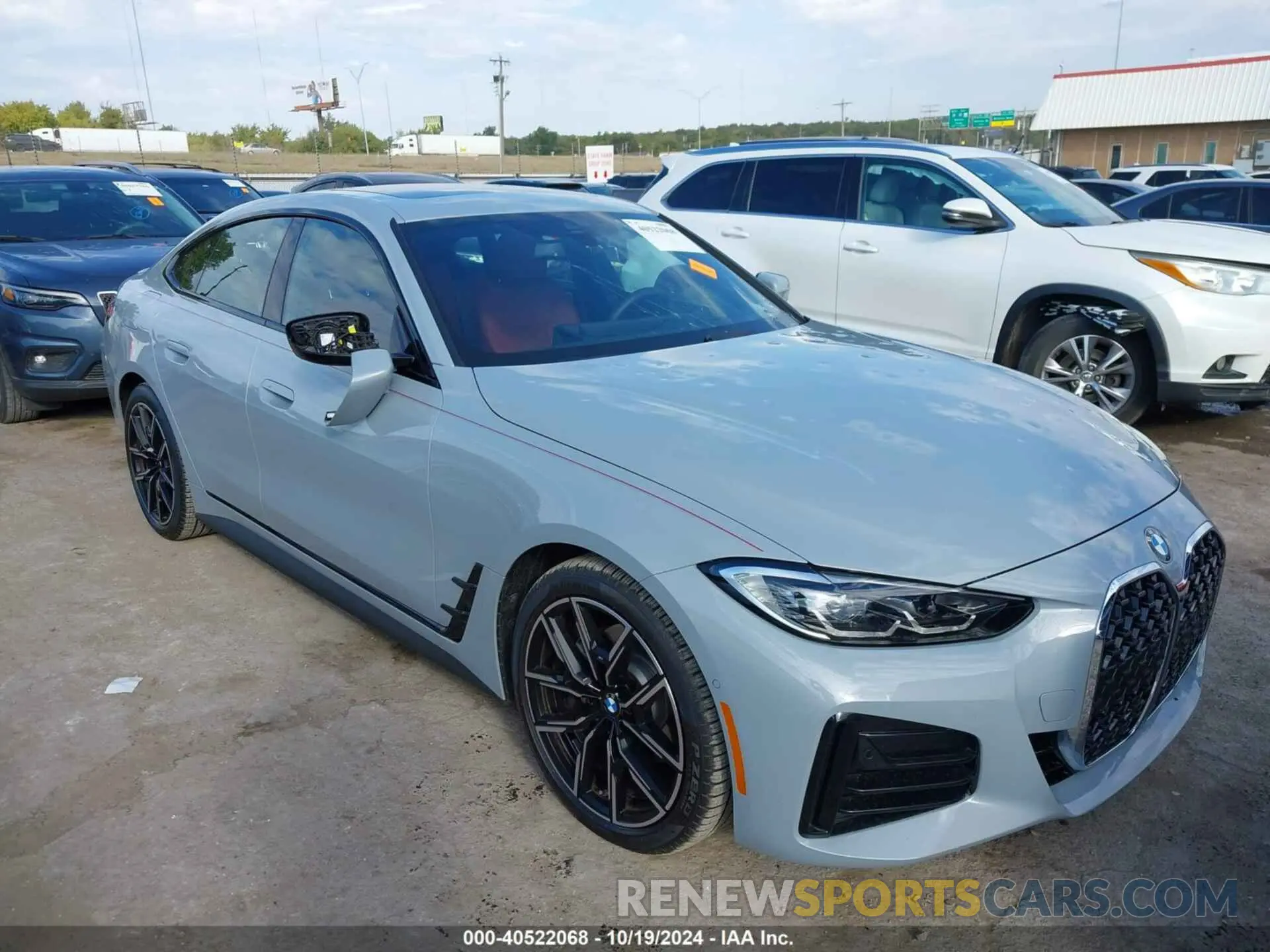 1 Photograph of a damaged car WBA73AV0XRFT25508 BMW 4 SERIES GRAN COUPE 2024