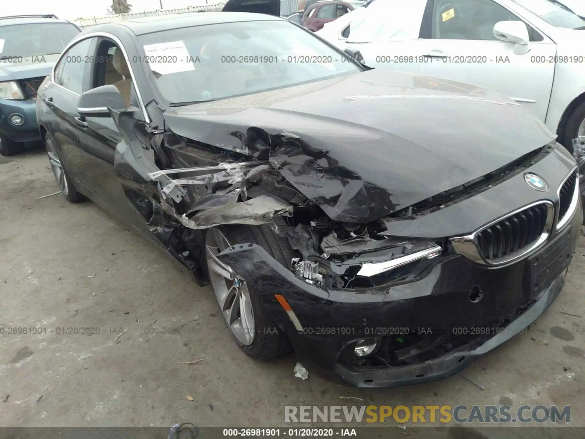 1 Photograph of a damaged car WBA4J1C59KBM13163 BMW 430I 2019