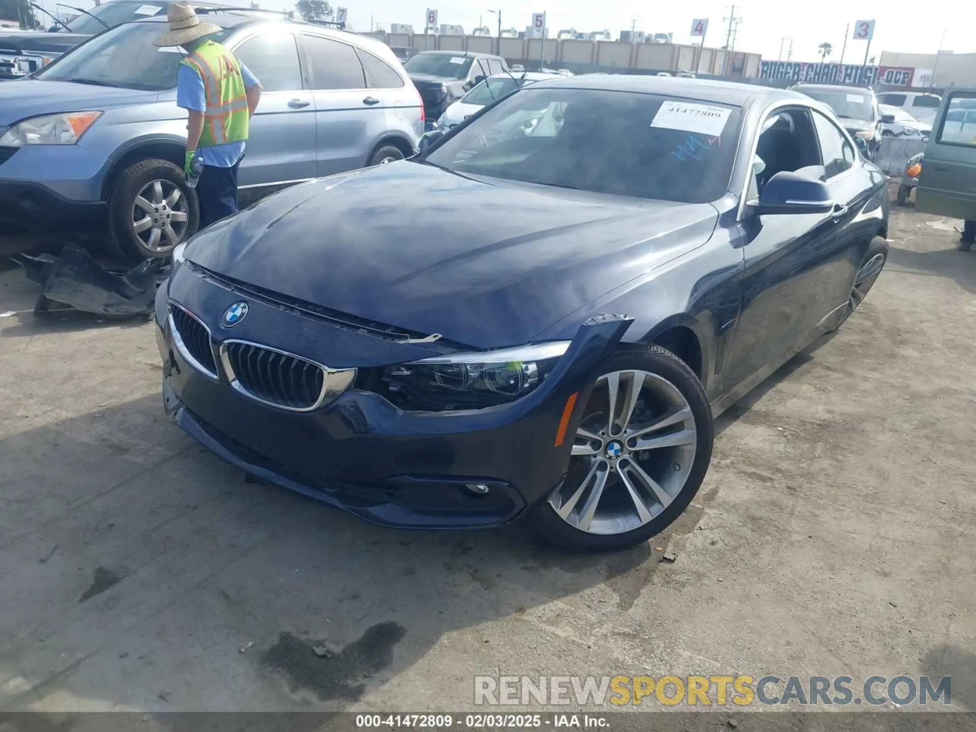 2 Photograph of a damaged car WBA4W3C52KAF92233 BMW 430I 2019