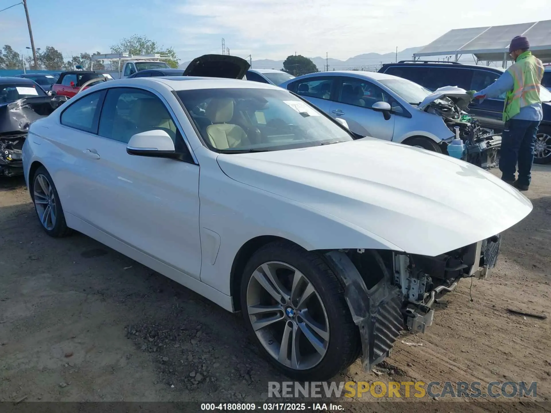 1 Photograph of a damaged car WBA4W3C53KAF92984 BMW 430I 2019