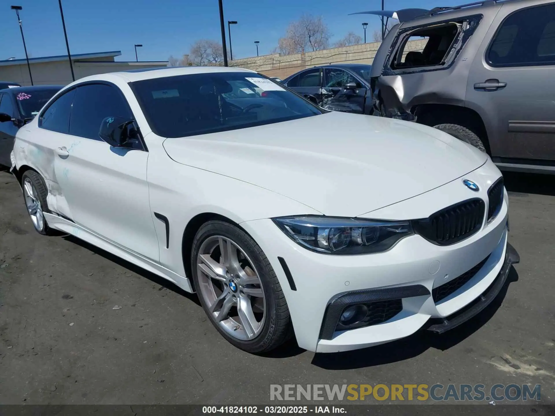 1 Photograph of a damaged car WBA4W3C55KAF91660 BMW 430I 2019