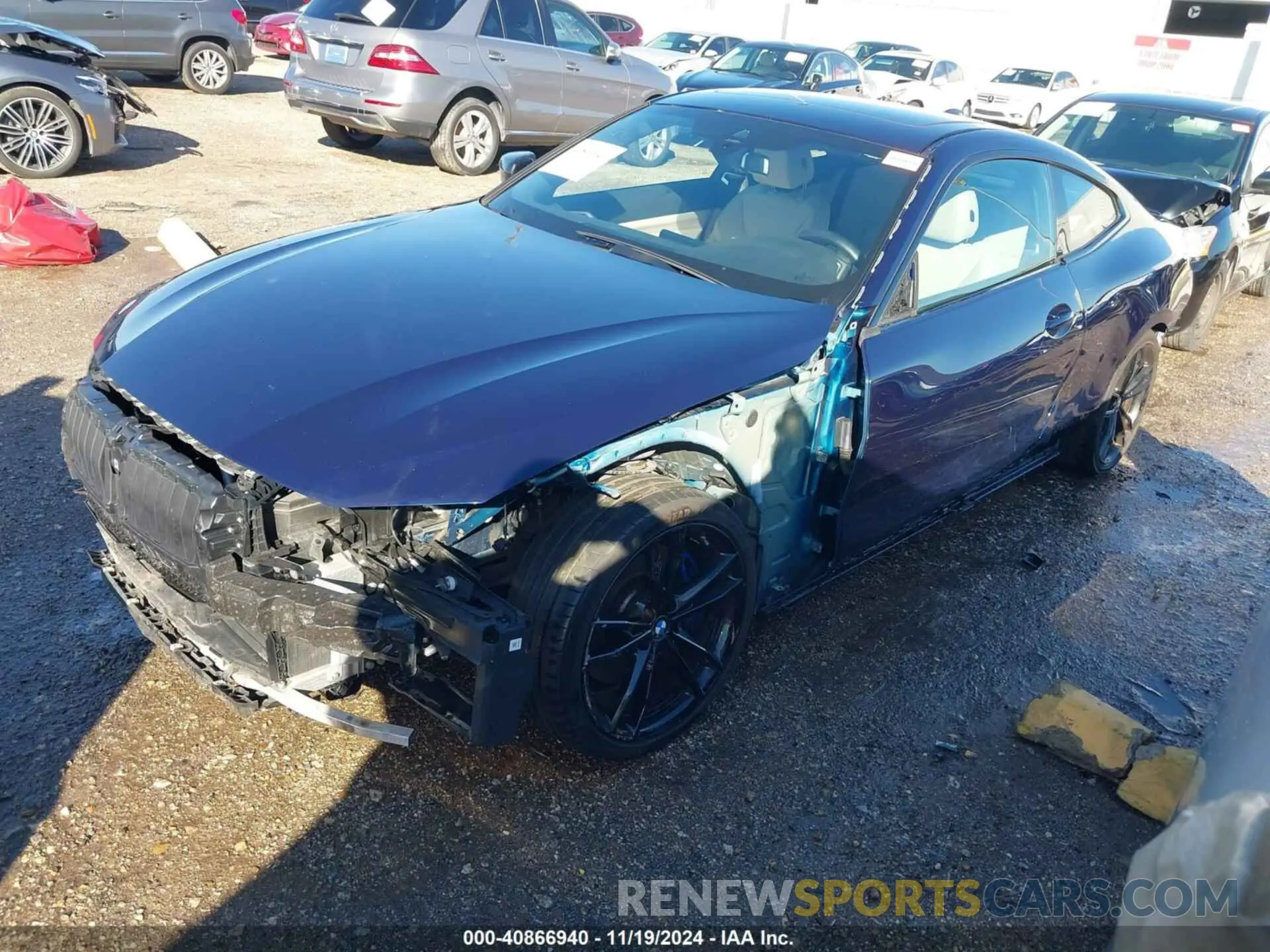 2 Photograph of a damaged car WBA53AP08NCK99152 BMW 430I 2022