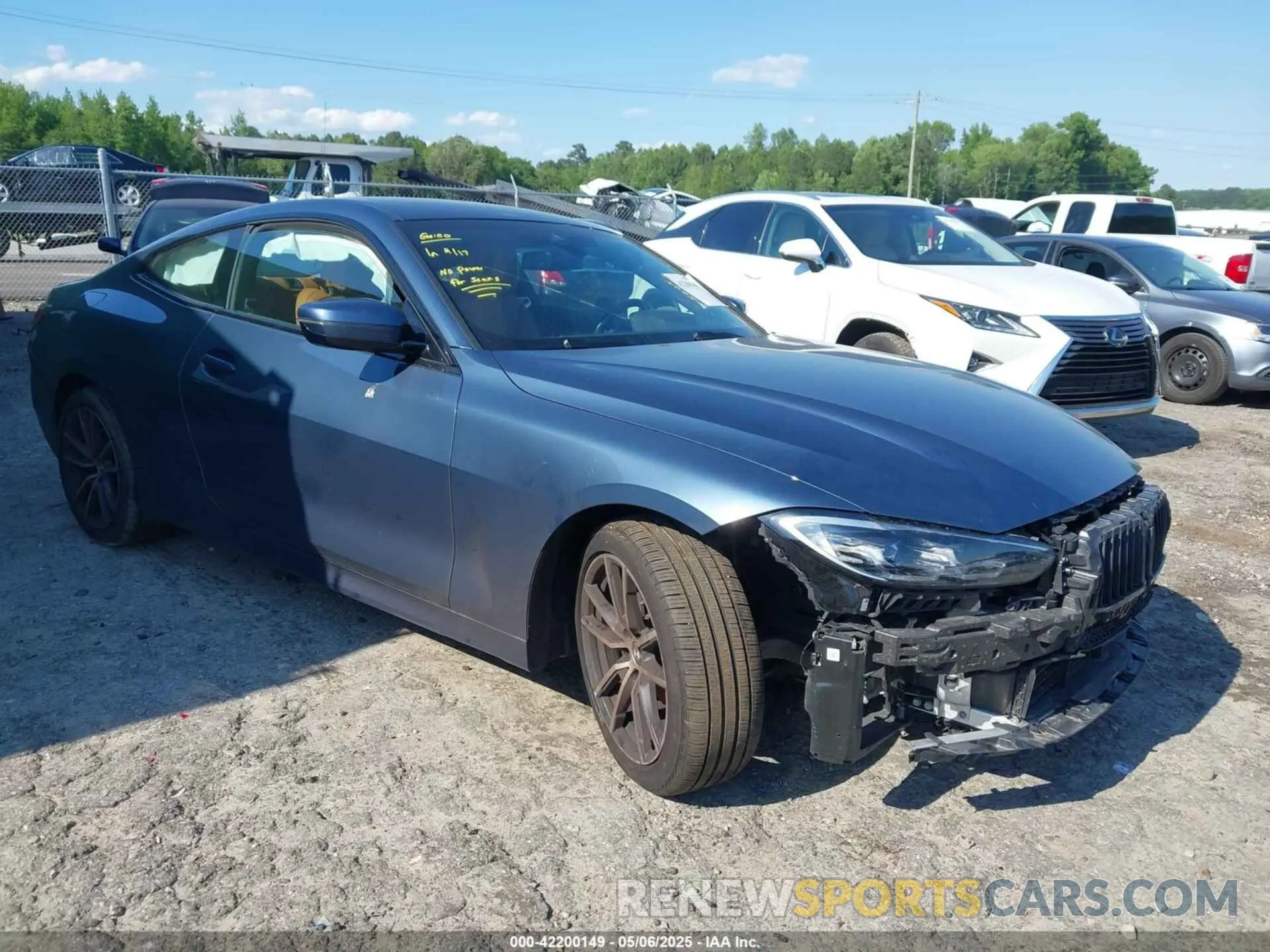 1 Photograph of a damaged car WBA73AP00NCH75602 BMW 430I 2022