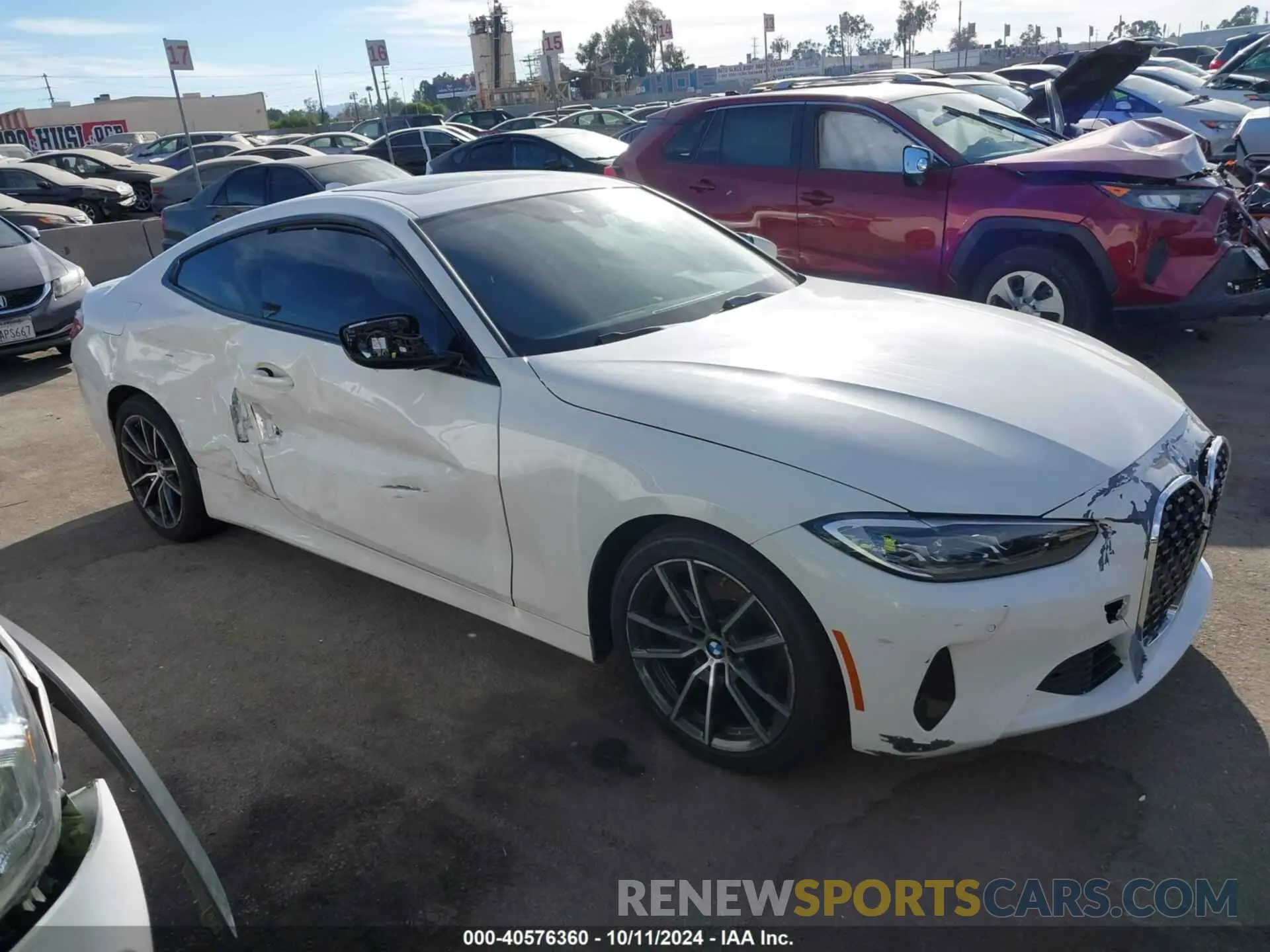 1 Photograph of a damaged car WBA53AP08PCL76606 BMW 430I 2023