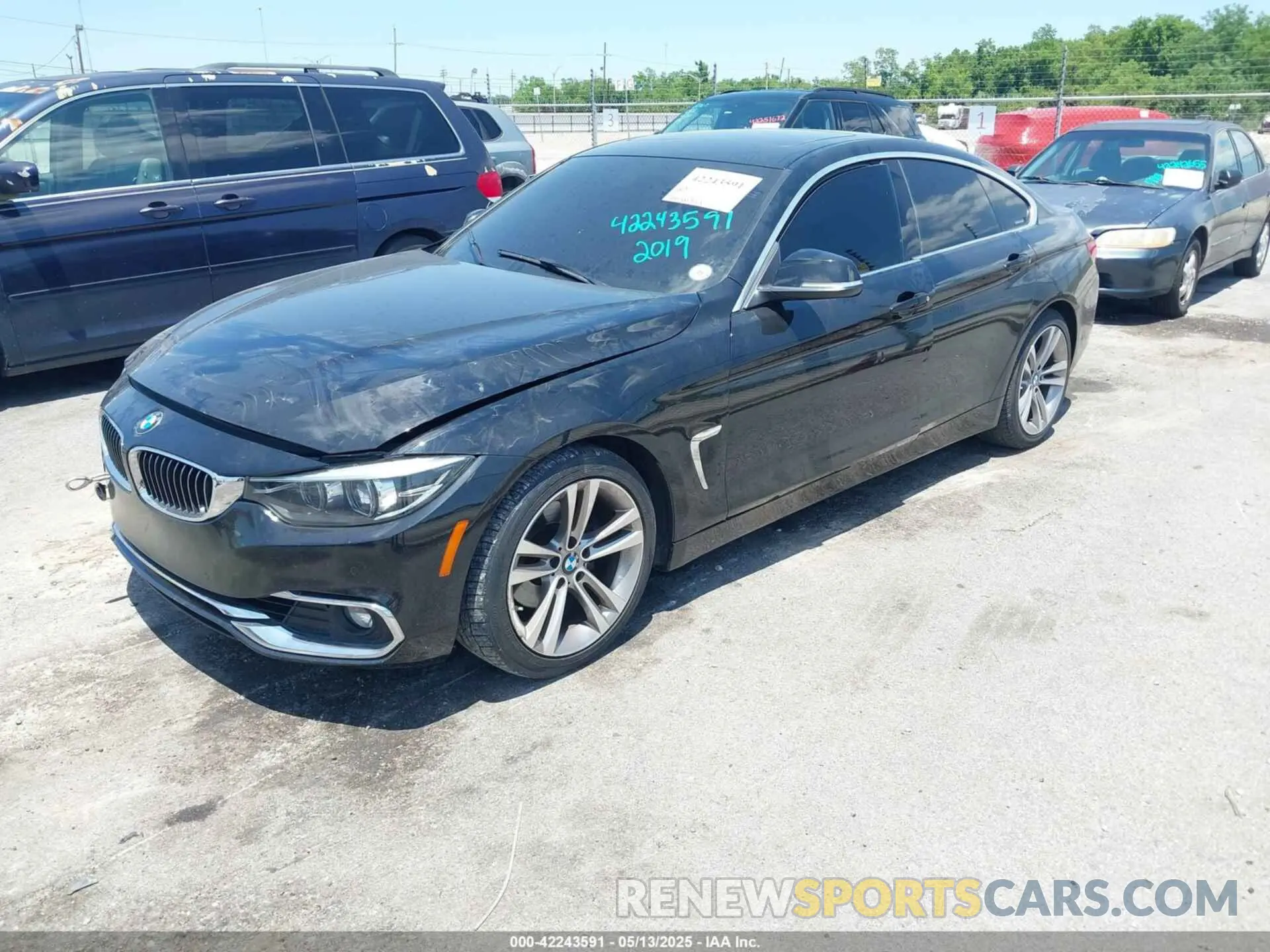 2 Photograph of a damaged car WBA4J1C51KBM13884 BMW 430I GRAN COUPE 2019